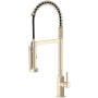 Rohl Apothecary 1.8 GPM Single Hole Pre-Rinse Pull Down Kitchen Faucet Satin Nickel