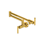 Rohl Apothecary 1.8 GPM Wall Mounted Single Hole Pot Filler Unlacquered Brass (Living Finish)