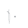 Rohl Apothecary Pressure Balanced Shower System with Hand Shower and Valve Trim Polished Chrome