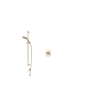 Rohl Apothecary Pressure Balanced Shower System with Hand Shower and Valve Trim Satin Nickel