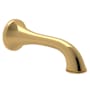 Rohl Country Bath 7" Tub Spout Unlacquered Brass (Living Finish)