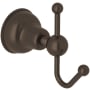 Rohl Arcana Single Robe Hook Tuscan Brass