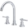 Rohl Campo 1.2 GPM Widespread Bathroom Faucet with Lever Handles and Pop-Up Drain Assembly Polished Chrome