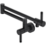 Rohl Campo 1.8 GPM Wall Mounted Single Hole Pot Filler Matte Black