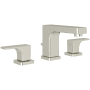 Rohl Quartile 1.2 GPM Widespread Bathroom Faucet with Pop-Up Drain Assembly Polished Nickel