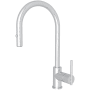Rohl Pirellone 1.8 GPM Single Hole Pull Down Kitchen Faucet Polished Chrome