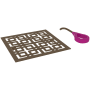 Rohl Weave 5-1/8" x 5-1/8" Decorative Spa Shower Drain Cover English Bronze