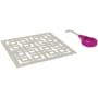 Rohl Weave 5-1/8" x 5-1/8" Decorative Spa Shower Drain Cover Polished Nickel