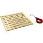 Rohl Matrix 5-1/8" x 5-1/8" Decorative Spa Shower Drain Cover Antique Gold