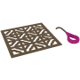 Rohl Petal 5-1/8" x 5-1/8" Decorative Spa Shower Drain Cover English Bronze