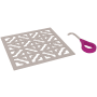 Rohl Petal 5-1/8" x 5-1/8" Decorative Spa Shower Drain Cover Satin Nickel