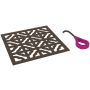 Rohl Petal 5-1/8" x 5-1/8" Decorative Spa Shower Drain Cover Tuscan Brass