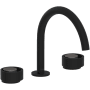 Rohl Eclissi 1.2 GPM Widespread Bathroom Faucet Matte Black / Satin Nickel