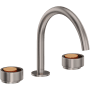 Rohl Eclissi 1.2 GPM Widespread Bathroom Faucet Satin Nickel / Satin Gold
