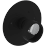 Rohl Eclissi Thermostatic Valve Trim Only with Single Wheel Handle - Less Rough In Matte Black / Polished Chrome