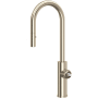 Rohl Eclissi 1.75 GPM Single Hole Pull Down Bar Faucet Satin Nickel