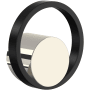 Rohl Eclissi Wheel Handle Polished Nickel / Black