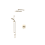 Rohl Graceline Thermostatic Shower System with Shower Head and Hand Shower Satin Nickel