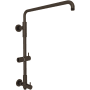 Rohl Bossini Retrofit Shower with Slide Bar and Shower Arm Tuscan Brass