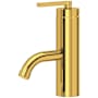 Rohl Lombardia 1.2 GPM Single Hole Bathroom Faucet with Pop-Up Drain Assembly Unlacquered Brass (Living Finish)