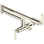 Rohl Lombardia 1.8 GPM Wall Mounted Single Hole Pot Filler Polished Nickel