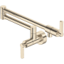 Rohl Lombardia 1.8 GPM Wall Mounted Single Hole Pot Filler Satin Nickel