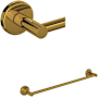 Rohl Lombardia 18" Towel Bar Unlacquered Brass (Living Finish)