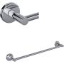 Rohl Lombardia 24" Towel Bar Polished Chrome