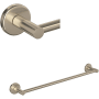 Rohl Lombardia 24" Towel Bar Satin Nickel