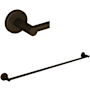 Rohl Lombardia 30" Towel Bar Tuscan Brass (Living Finish)