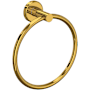 Rohl Lombardia 7-3/8" Wall Mounted Towel Ring Unlacquered Brass (Living Finish)