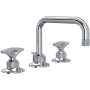 Rohl Graceline 1.2 GPM Widespread Bathroom Faucet with Pop-Up Drain Assembly Polished Chrome
