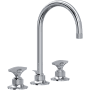 Rohl Graceline 1.2 GPM Widespread Bathroom Faucet with Pop-Up Drain Assembly Polished Chrome
