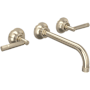 Rohl Graceline Wall Mounted Tub Filler Satin Nickel