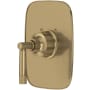 Rohl Graceline Thermostatic Valve Trim Only with Single Lever Handle - Less Rough In Antique Gold