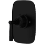 Rohl Graceline Thermostatic Valve Trim Only with Single Lever Handle - Less Rough In Matte Black