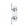 Rohl Graceline Five Function Thermostatic Valve Trim Only with Dual Lever Handles and Integrated Diverter - Less Rough In Polished Chrome