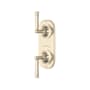 Rohl Graceline Five Function Thermostatic Valve Trim Only with Dual Lever Handles and Integrated Diverter - Less Rough In Satin Nickel