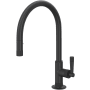 Rohl Graceline 1.8 GPM Single Hole Pull Down Kitchen Faucet Matte Black