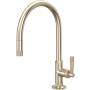 Rohl Graceline 1.8 GPM Single Hole Pull Down Kitchen Faucet Satin Nickel