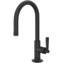 Rohl Graceline 1.8 GPM Single Hole Pull Down Bar Faucet Matte Black