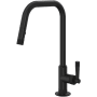 Rohl Graceline 1.8 GPM Single Hole Pull Down Kitchen Faucet Matte Black