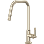 Rohl Graceline 1.8 GPM Single Hole Pull Down Kitchen Faucet Satin Nickel