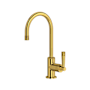Rohl Graceline 1.8 GPM Single Hole Bar Faucet Unlacquered Brass (Living Finish)
