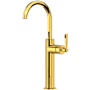 Rohl Modelle 1.2 GPM Single Hole Bathroom Faucet Unlacquered Brass (Living Finish)