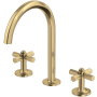 Rohl Modelle 1.2 GPM Widespread Bathroom Faucet Antique Gold