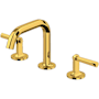 Rohl Modelle 1.2 GPM Widespread Bathroom Faucet Unlacquered Brass (Living Finish)