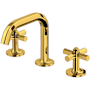 Rohl Modelle 1.2 GPM Widespread Bathroom Faucet Unlacquered Brass (Living Finish)