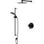 Rohl Modelle Pressure Balanced and Thermostatic Shower System with Shower Head, Hand Shower, Slide Bar, Shower Arm, Hose, and Valve Trim Matte Black