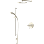 Rohl Modelle Pressure Balanced and Thermostatic Shower System with Shower Head, Hand Shower, Slide Bar, Shower Arm, Hose, and Valve Trim Polished Nickel